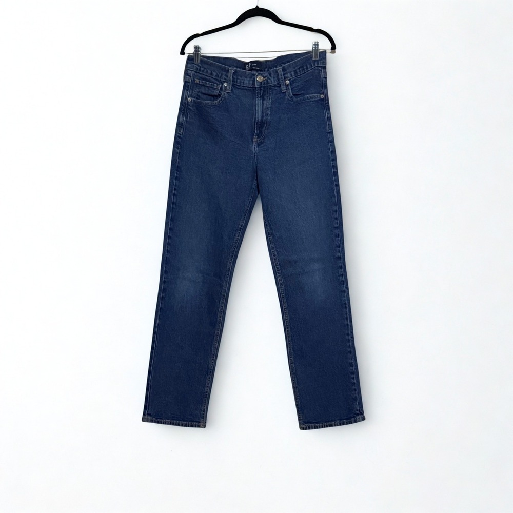 Gap 90s Loose Jeans Womens 10/30R Dark Wash High Rise Straight Leg Denim